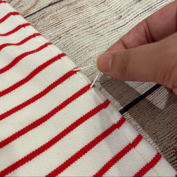 TOMMY HILFIGER Red and White Striped Shift Dress - Picture 8 of 11